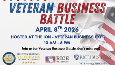Houston Regional Chamber of commerce: 2026 Veterans Business Battle ; April 8-9, 2026