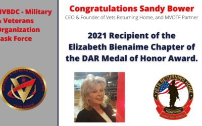 Sandy Bower Selected as the 2021 DAR Medal of Honor Recipient!