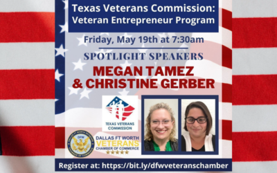 Friday Morning Reveille featuring the guest speakers Megan Tamez & Christine Gerber from the Veteran Entrepreneur Program by Texas Veterans Commission on May 19th, 2023 at 7:00am CST