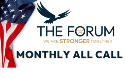 The FORUM monthly call: September 7, 2023 at 5:00pm