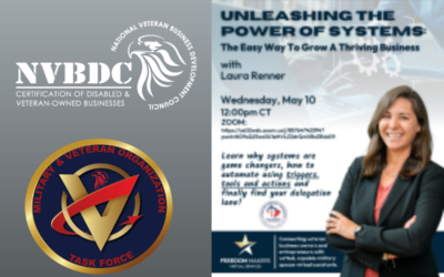 Unleashing the Power of Systems – Freedom Makers featuring Task Force Partner Laura Renner, May 10, 2023 at 1:00pm EST