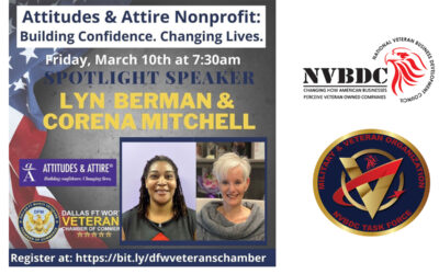 Friday Morning Reveille featuring speakers from “Attitudes & Attire” Nonprofit – March 10, 2023 at 7:00am CST