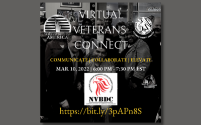 Veterans Growing America: Virtual Veterans Connect; March 10, 2022 | 6 pm – 7:30 pm EST featuring NVBDC
