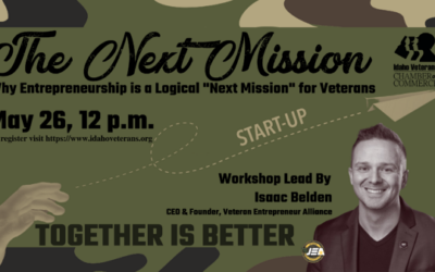 Virtual Workshop: The Next Mission – Why Entrepreneurship is a Logical “Next Mission” for Veterans; May 26, 12 PM MT | ZOOM