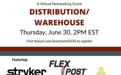 InvestVets Virtual Distribution / Warehouse Industry Networking Event -June 30th, 2022 at 2:00pm EST