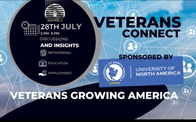 Veterans Growing America VETERANS CONNECT (IN PERSON NETWORKING); July 28th, 2022 from 5-9pm EST