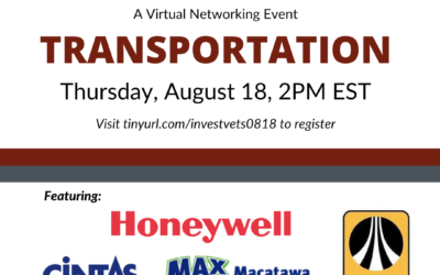 InvestVets Virtual Transportation / Driving Networking Event – August 18th, 2022 at 2:00pm EST