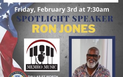 Friday Morning Reveille featuring speaker Ron Jones with Memro Music; February 3rd, 2023 at 7:00am CST