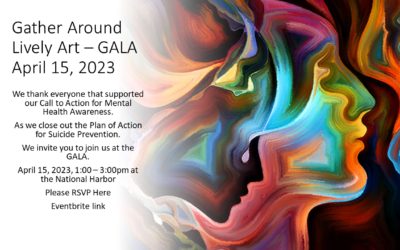 “Gather Around Lively Art” GALA – April 15, 2023, from 1:00pm-3:00pm EST