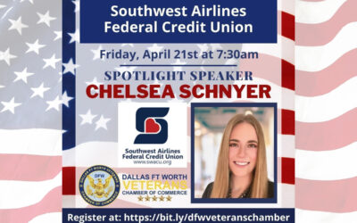 Friday Morning Reveille featuring Guest Speaker Chelsea Schnyer, Director of Marketing with Southwest Airlines Federal Credit Union. April 21st, 2023 at 7:00am CST