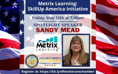 Friday Morning Reveille featuring guest speaker Sandy Mead, VP of Workforce Development with Metrix Learning; May 12th, 2023 at 7:00am CST