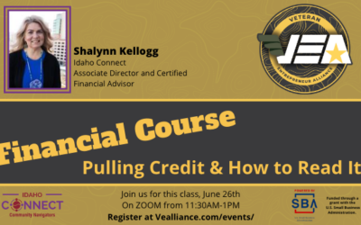 Financial Course: Pulling Credit & How to Read It- June 26, 2023 from 11:30am-1:00pm MT