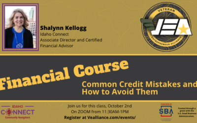 Financial Course: Common Credit Mistakes and How to Avoid Them- October 2, 2023 from 11:30am-1:00pm MT