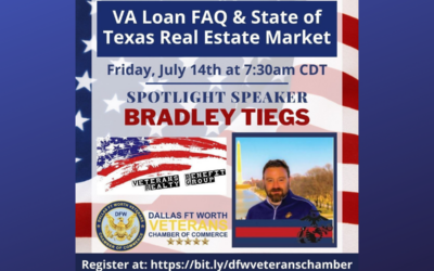 Friday Morning Reveille with Guest Speaker Bradley Tiegs with Veterans Benefit Realty Group on July 14th, 2023, at 7:00am CST