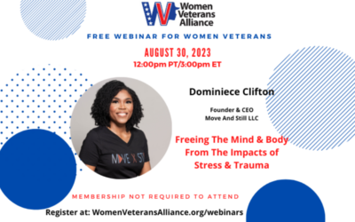 Freeing The Mind & Body From The Impacts of Stress & Trauma Webinar; August 30, 2023; 12:00pm Pacific / 3:00pm Eastern