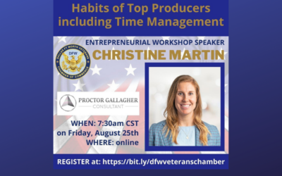 Friday Morning Reveille featuring guest speaker Christine Martin;  August 25th, 2023, at 7:00am CST