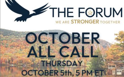 October Forum All Call, October 5th, 2023, at 5:00pm EST