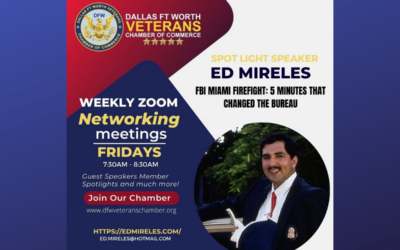 Friday morning Reveille featuring guest speaker Ed Mireles on October 27th, 2023, starting at 7:00am CST