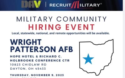 Job Fair at Wright Patterson AFB, Dayton OH- November 9, 2023