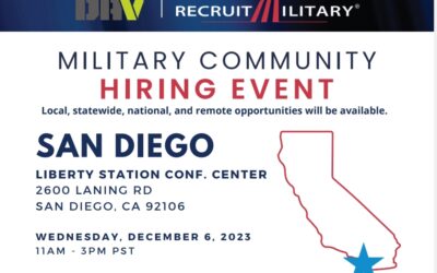Recruit Military: Hiring Event in San Diego, CA – December 6, 2023