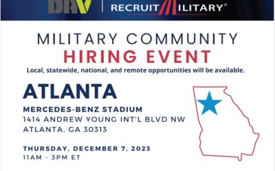 Recruit Military: Hiring Event in Atlanta, GA – December 7, 2023