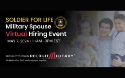 Military Spouse Virtual Hiring Event – May 7, 2024 from 11:00am-3:00pm EST