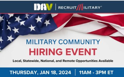 Tampa, FL Veterans Job Fair; JANAURY 18TH, 2024- 11:00AM-3:00EST
