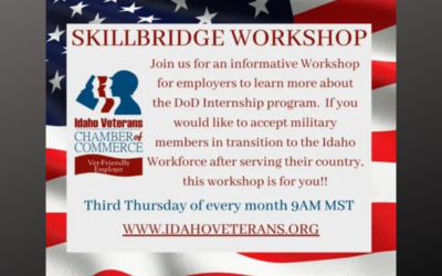 DoD SkillBridge Introduction for Employers Workshop- August 15th, 2024 from 9:00am-10:00am MT
