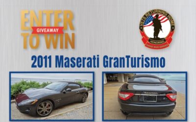 Enter to win a 2011 Maserati GranTurismo- Fundraiser for Vets Returning Home