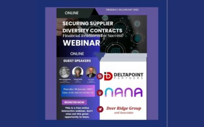 Free Webinar! Securing Supplier Diversity Contracts Financial Readiness; January 30, 2025