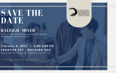 NC Veteran Business Association:  Regional Mixer | Raleigh; February 6, 2025