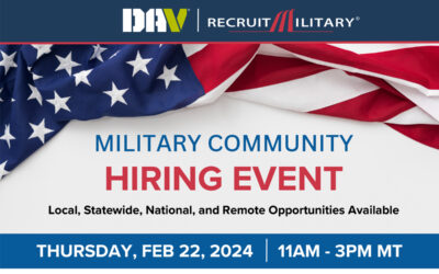 RecruitMilitary: PHOENIX VETERANS JOB FAIR; FEBRUARY 22ND, 2024- 11:00AM-3:00 ARIZONA