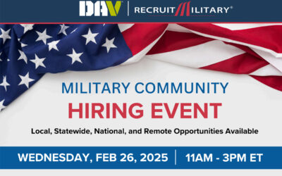 RecruitMilitary: Columbus Veterans Job Fair; February 26, 2025