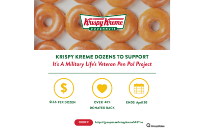 It’s A Military Life’s Veteran Pen Pal Project Fundraiser: Doughnuts for a Cause!
