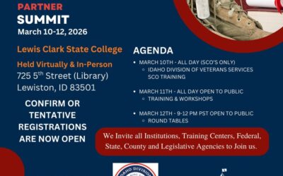 ID Veterans Chamber of Commerce: Annual Veterans Education Partner Summit; March 10-12. 2026