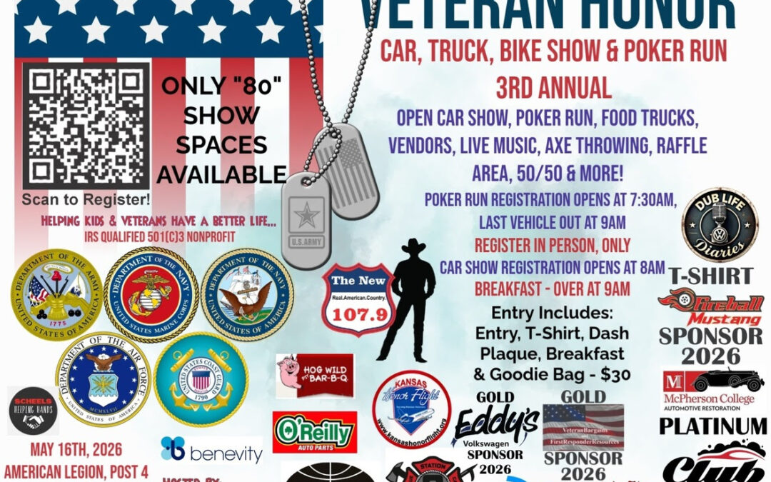VeteranBargains: 3rd Annual Car, Truck, Bike Show & Poker Run; May 16, 2026